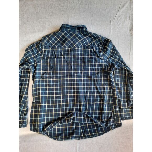 Lucky Brand Womens XL Black/Multicolor Plaid Longsleeve Pear-Snap Button's Shirt - Picture 6 of 7